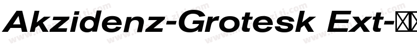 Akzidenz-Grotesk Ext字体转换